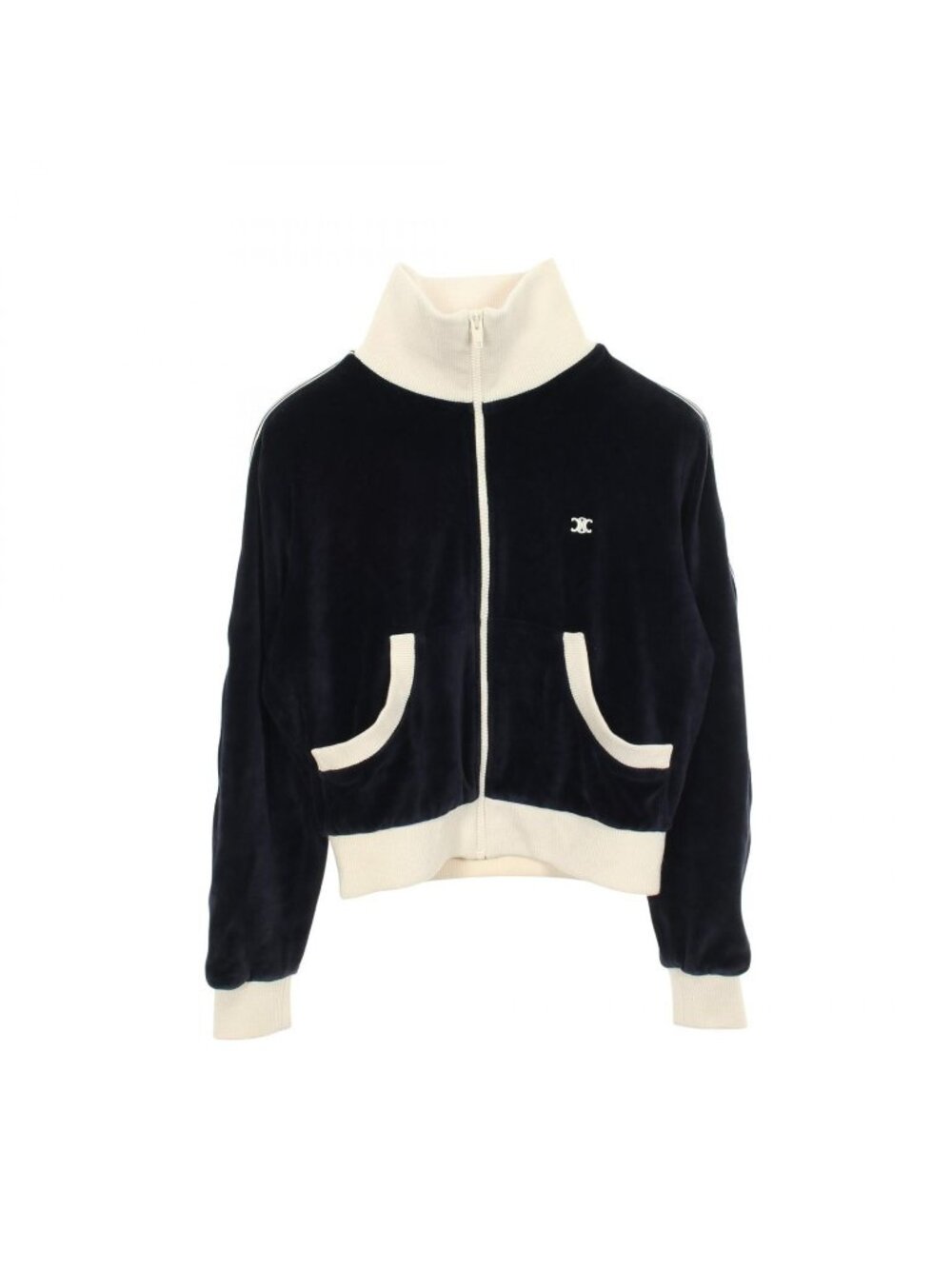 Celine Logo Embroidery Velvet Cotton Jacket